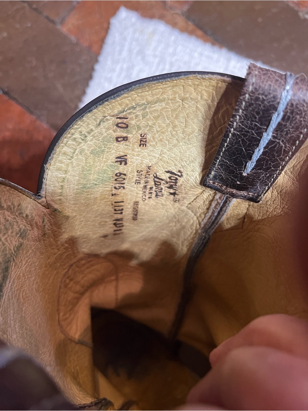 Tony llama women’s western cowgirl boots 10B Chocolate Perfectly distressed 1238 - Picture 8 of 9